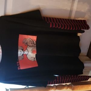 Black/red Alt long sleeve shirt anime